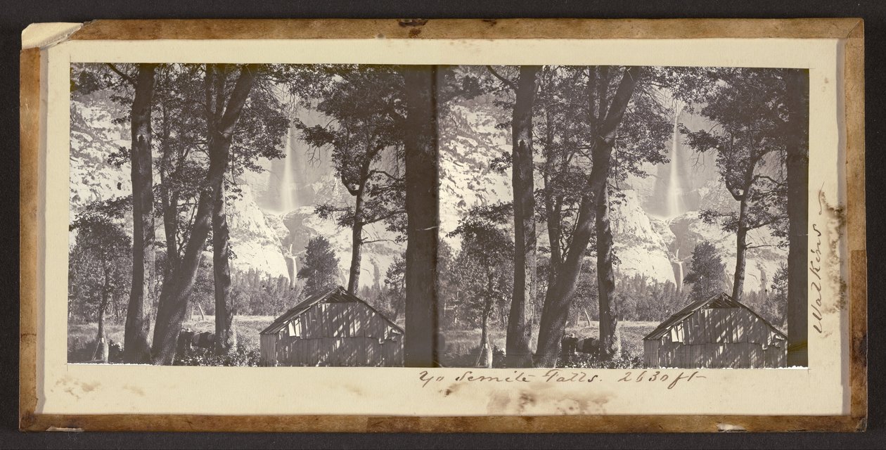 Yo Semite Falls. 2630 ft tekijältä Carleton Watkins