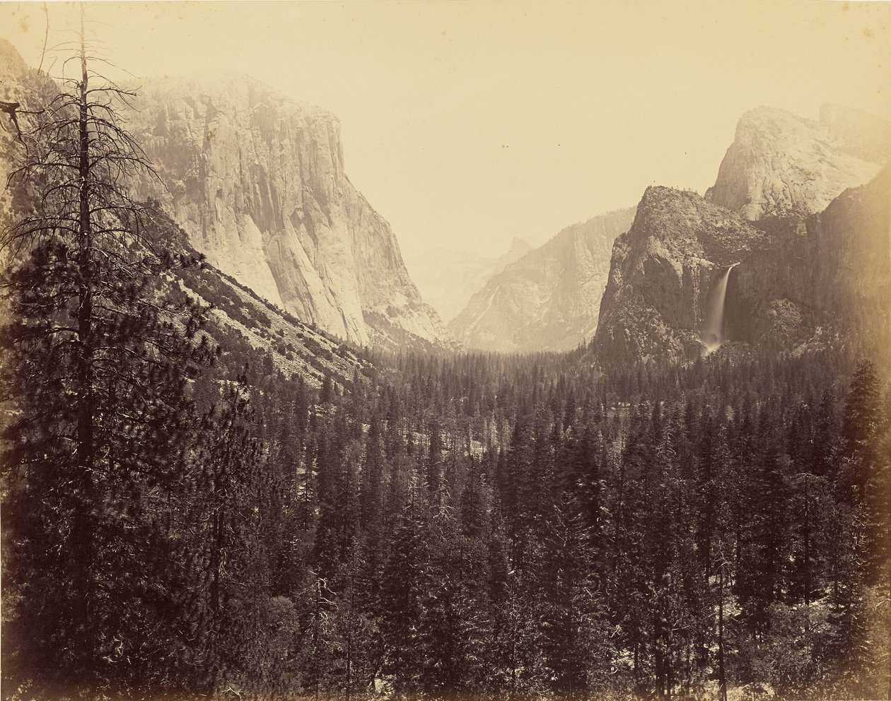 [Yosemiten laakso Mariposa Traililta nähtynä] tekijältä Carleton Watkins