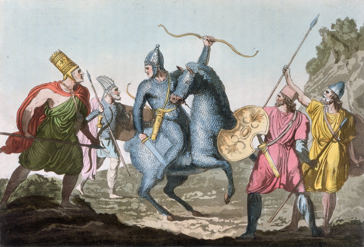 Arsacide-dynastian sotilasasut, 1821 tekijältä Carlo Botticelli