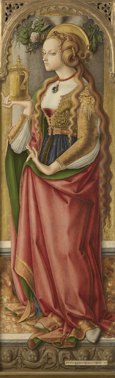 Maria Magdaleena, n. 1480 (tempera taulussa) tekijältä Carlo Crivelli