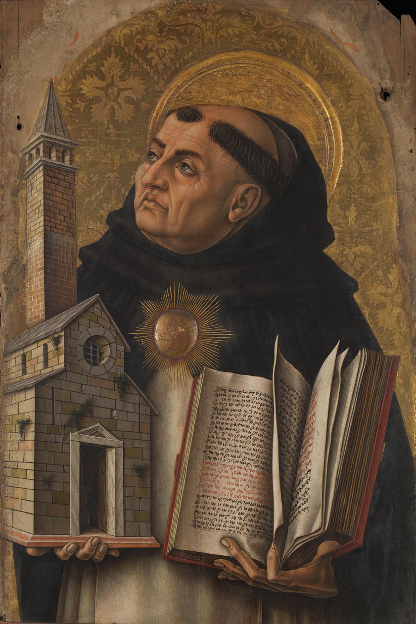 Pyhä Tuomas Akvinolainen tekijältä Carlo Crivelli