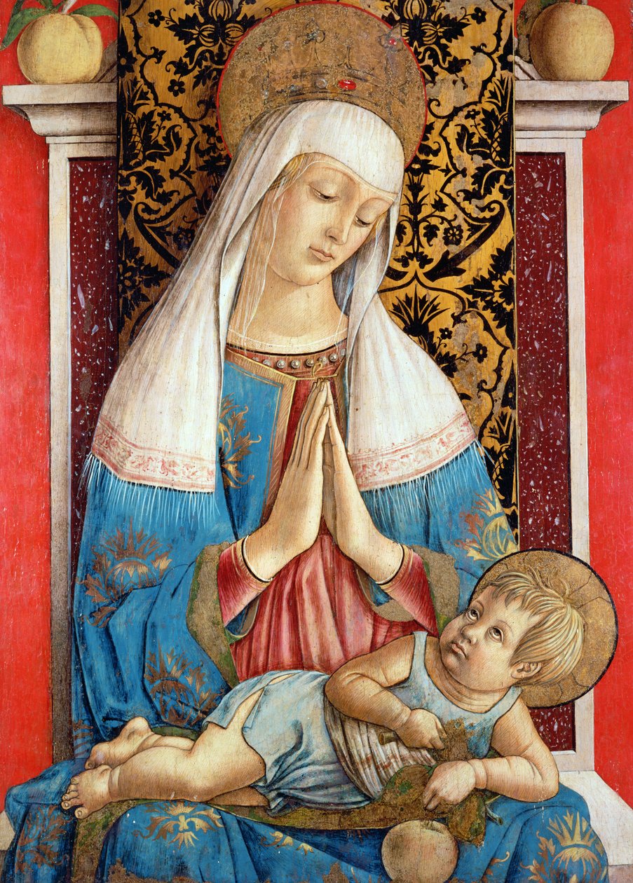Madonna di Poggio Brette (tempera paneelille) tekijältä Carlo Crivelli