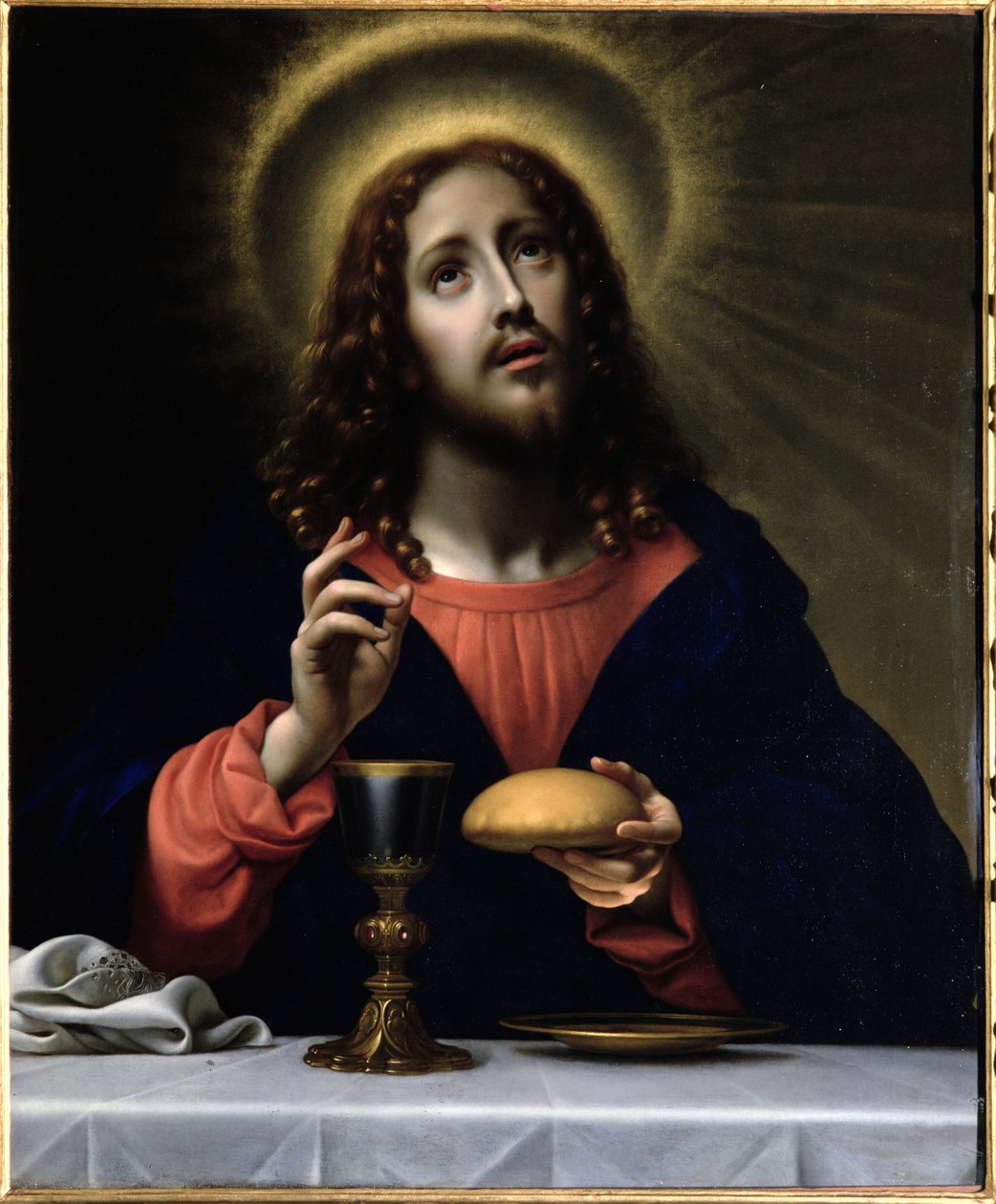 Kristus siunaa sakramentteja tekijältä Carlo Dolci