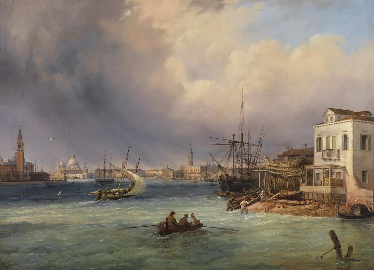 Blick auf Venedig bei Gewitterstimmung tekijältä Carlo Grubacs