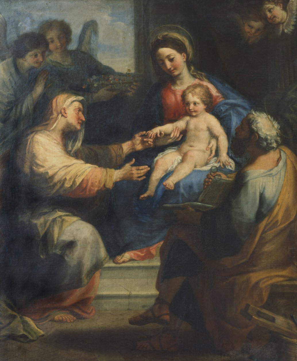 Neitsyt Maria lapsen ja Pyhän Annan kanssa tekijältä Carlo Maratta or Maratti