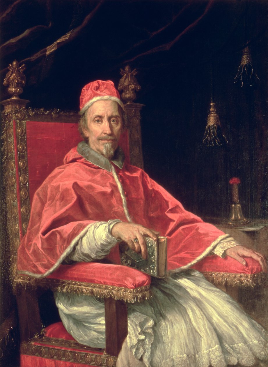Paavi Klemens IX:n muotokuva (1600-69) tekijältä Carlo Maratta or Maratti