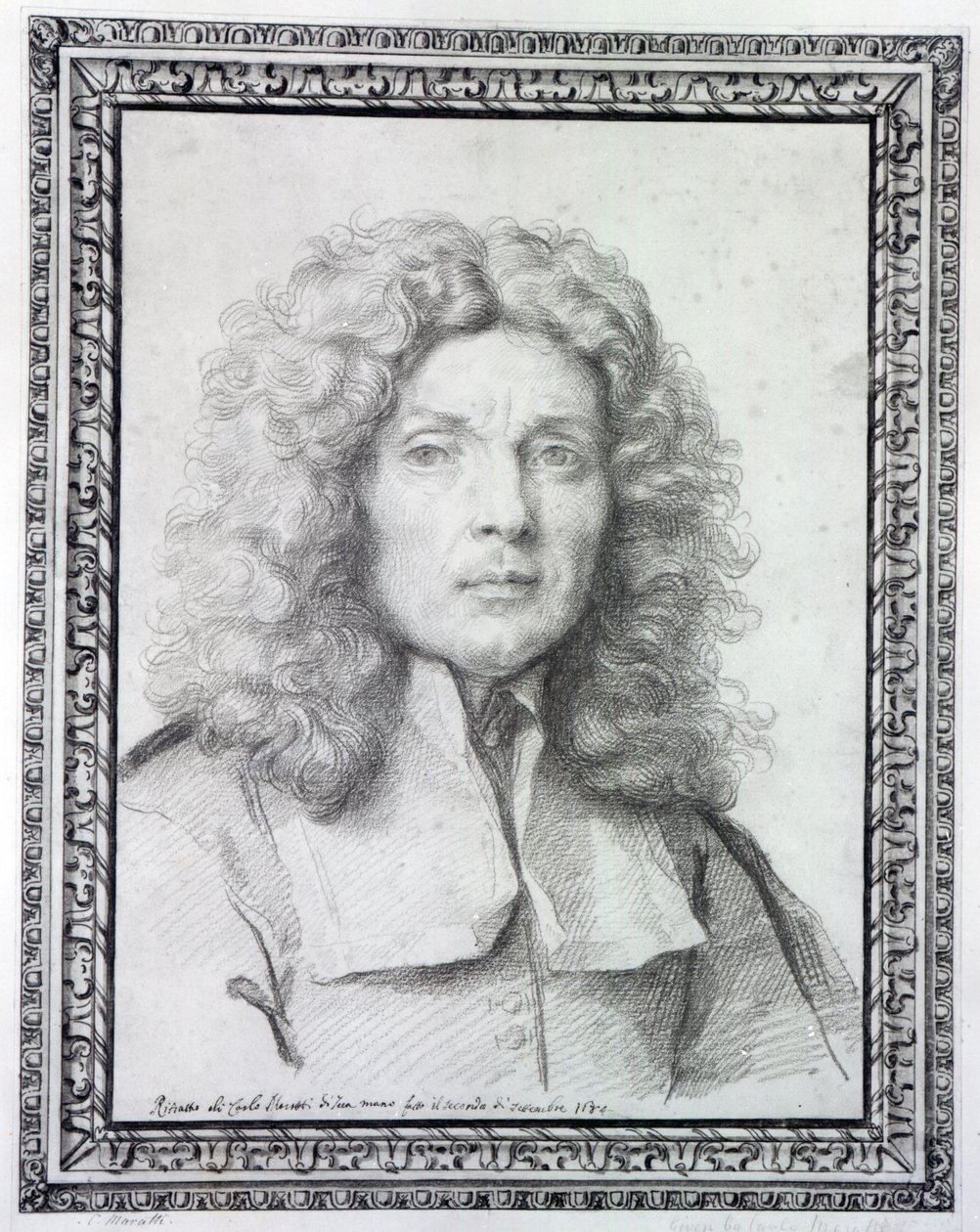 Omakuva, 1684 (liitu paperille) tekijältä Carlo Maratta or Maratti
