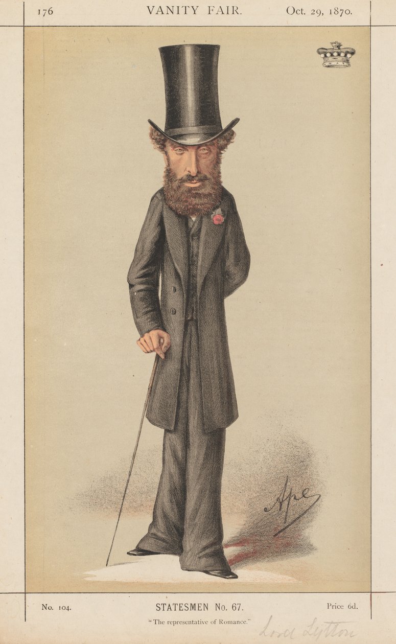 Vanity Fair: valtiomiehet nro 67 "Romanssin edustaja" tekijältä Carlo (Ape) Pellegrini