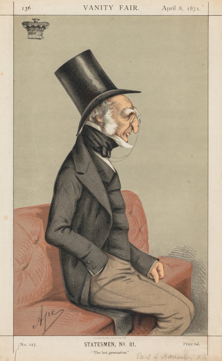 Vanity Fair: Statesman No., 81 The Last Generation, 1871. tekijältä Carlo