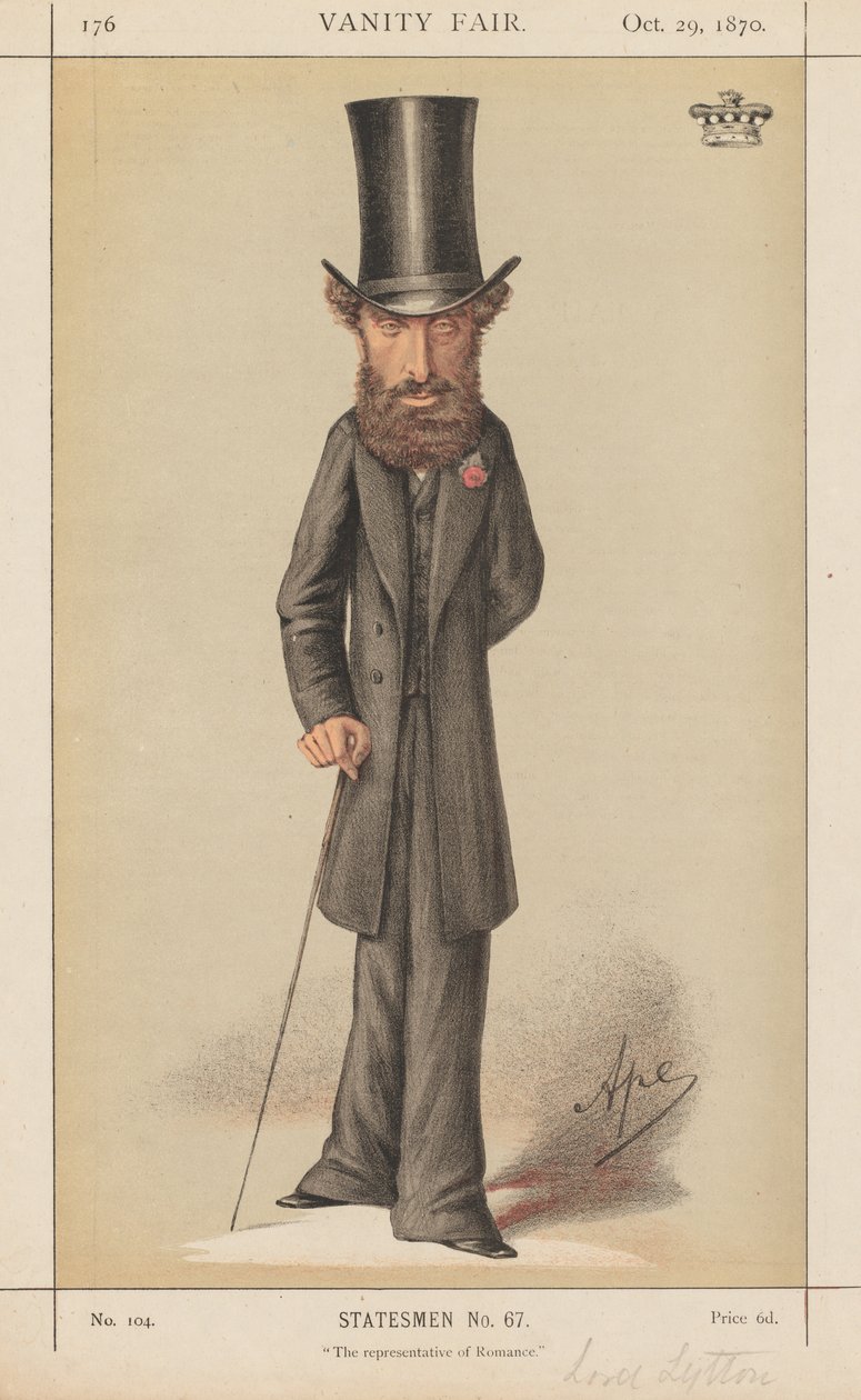 Vanity Fair: Statemen nro 67 Romanssin edustaja, 1870. tekijältä Carlo