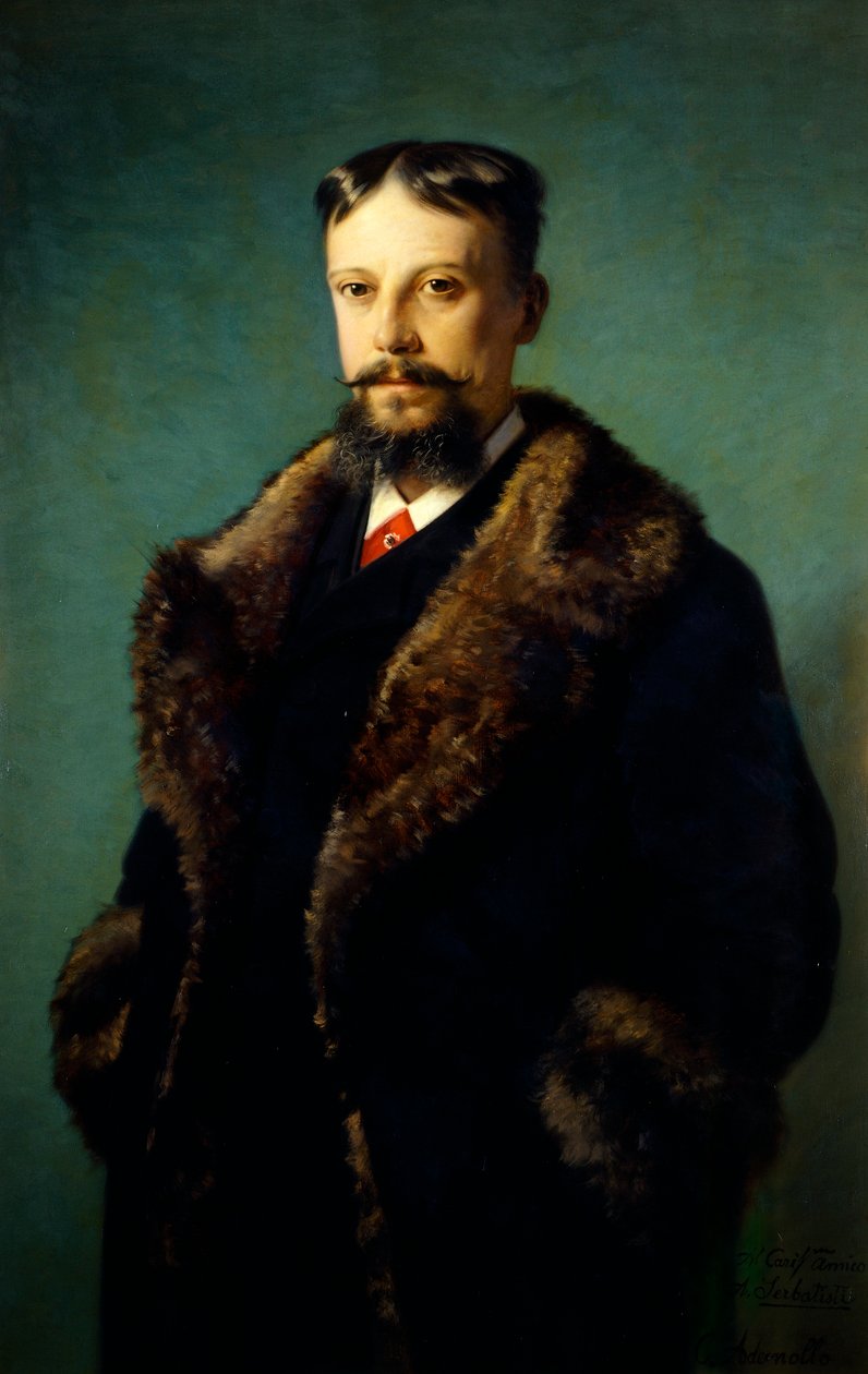 Alfonso Serbatistin muotokuva, Carlo Ademollo (1824-1911), öljy kankaalle tekijältä Carlo Ademollo