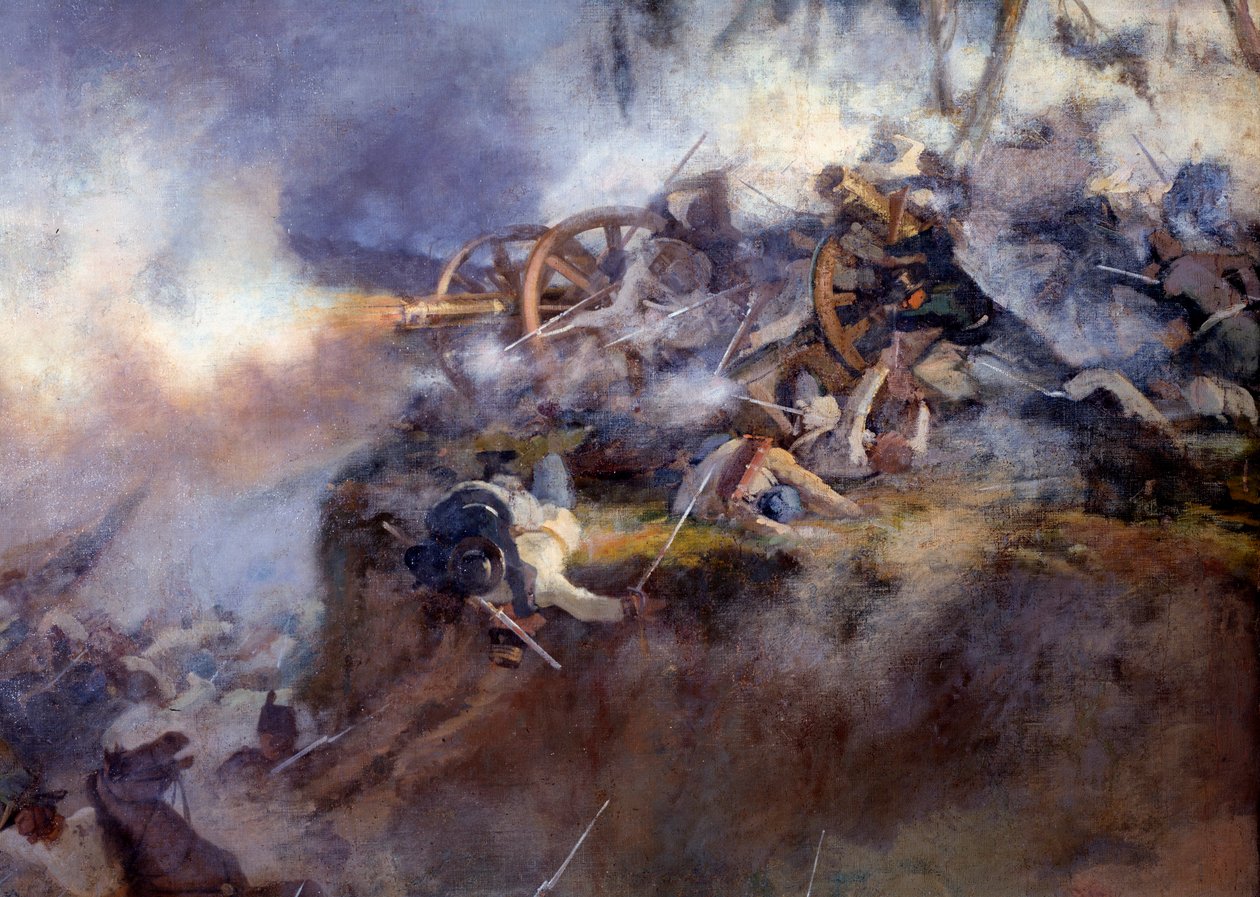 San Martinon taistelu 24. kesäkuuta 1859 (Detail Painting tekijältä Carlo Ademollo