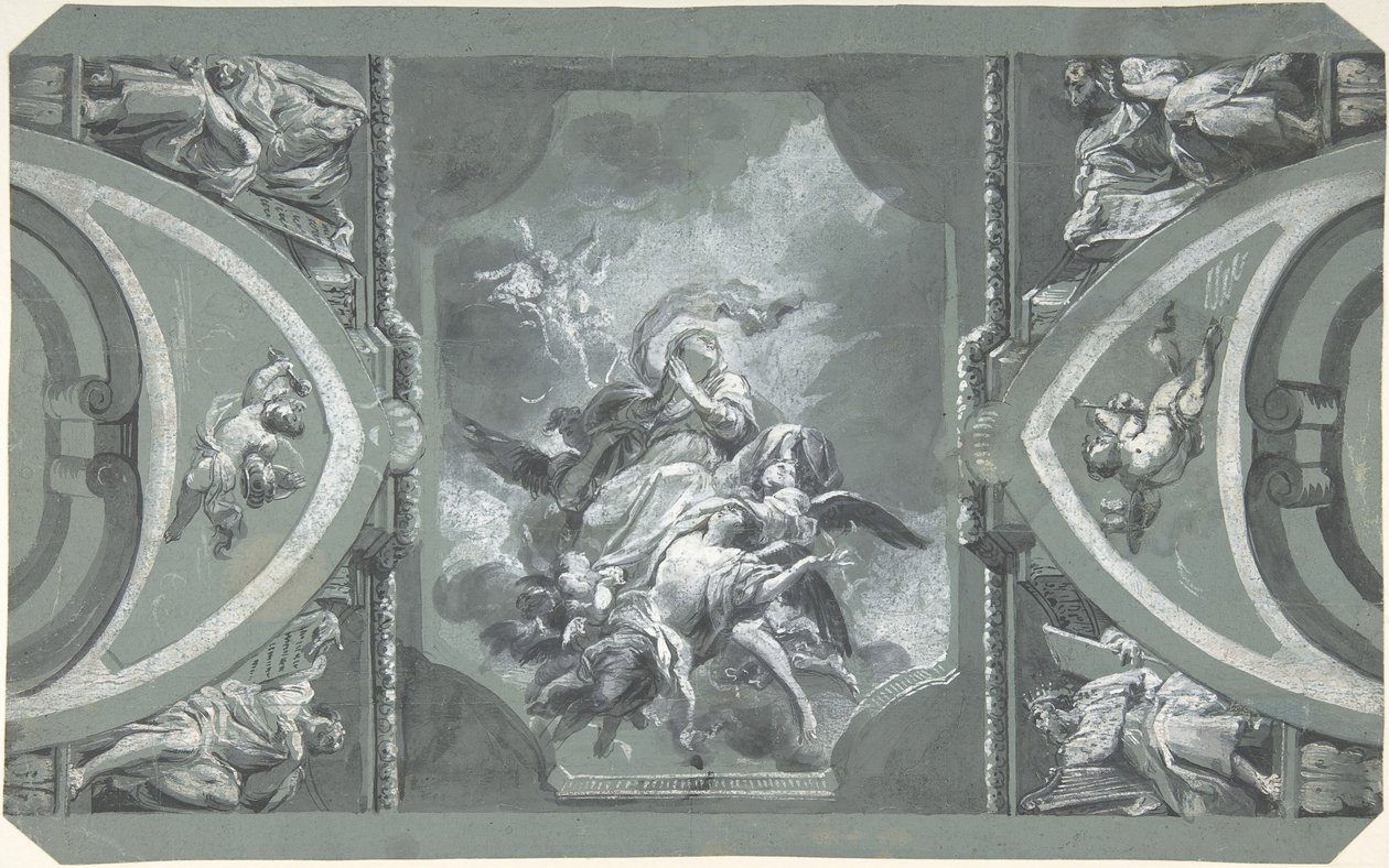 Tutkimus holvin koristeluun, 1754-1815. tekijältä Carlo Alberto Baratta