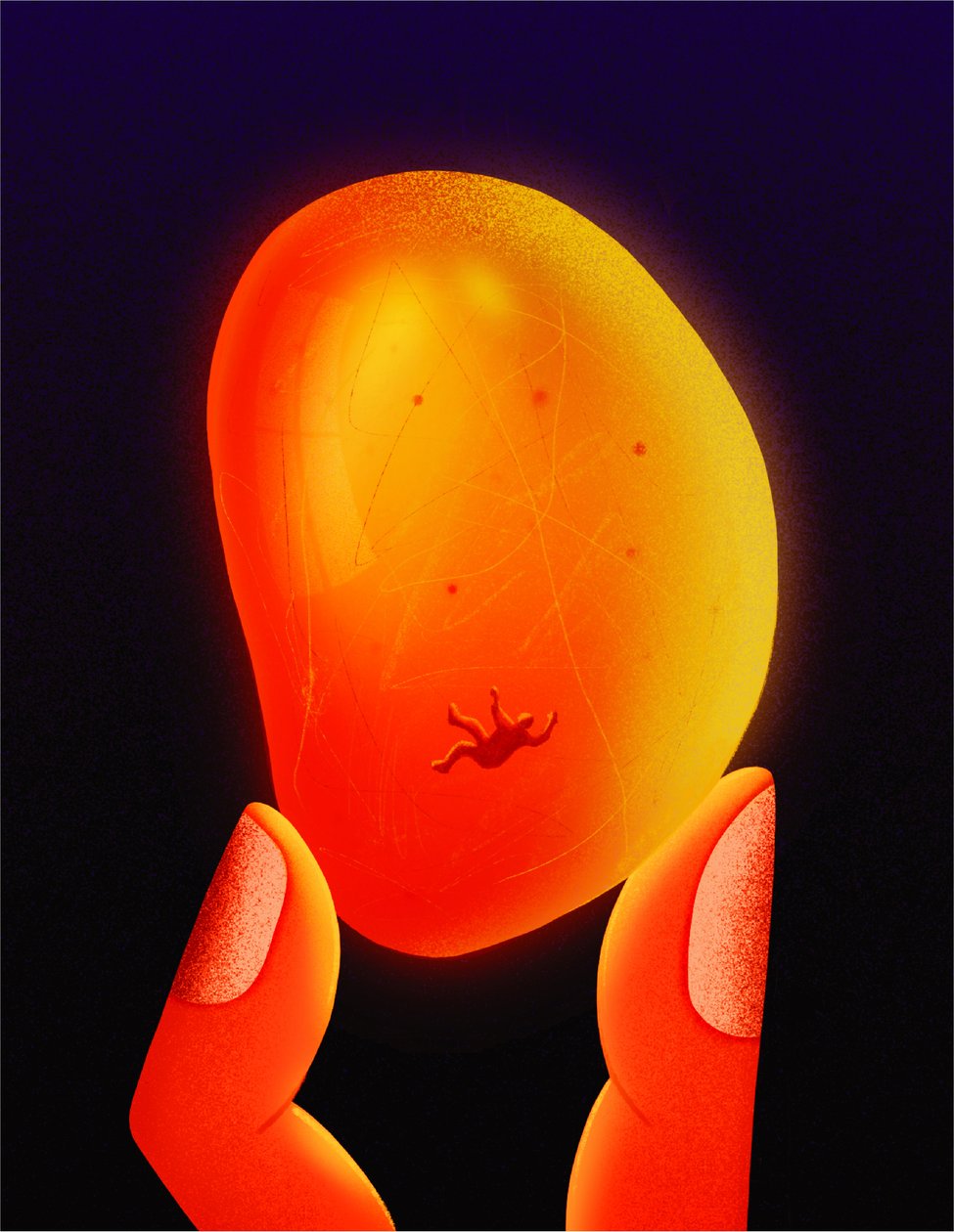 Amber, 2020 (digitaalinen kuvitus) tekijältä Carlo Alberto Giardina