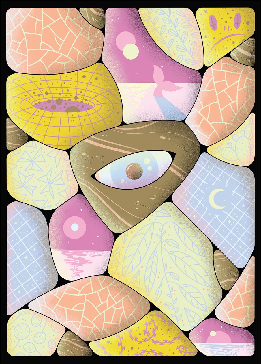 Karanteenivirta, 2020 (digitaalinen kuvitus) tekijältä Carlo Alberto Giardina