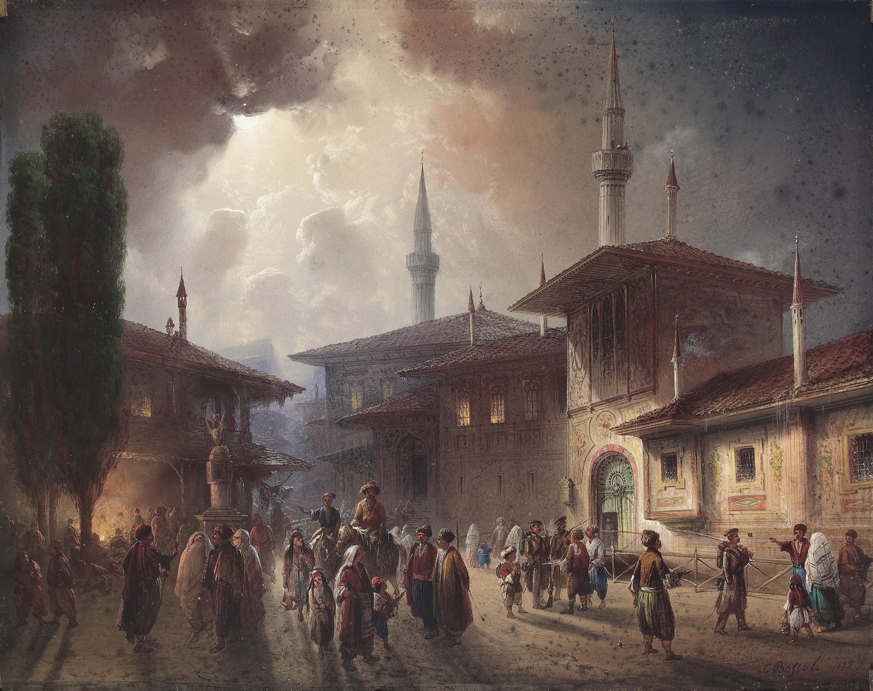 Bakhchisaray Khans Palace, 1857 tekijältä Carlo Bossoli