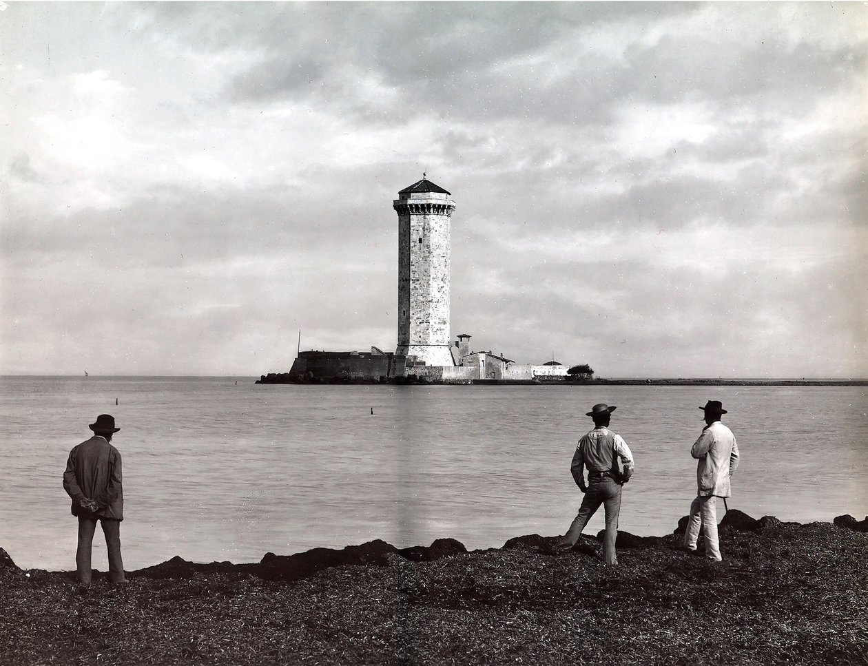 Marzocco Tower Leghornissa (Livorno), Italia, n. 1890 (lasilevy) tekijältä Carlo Brogi