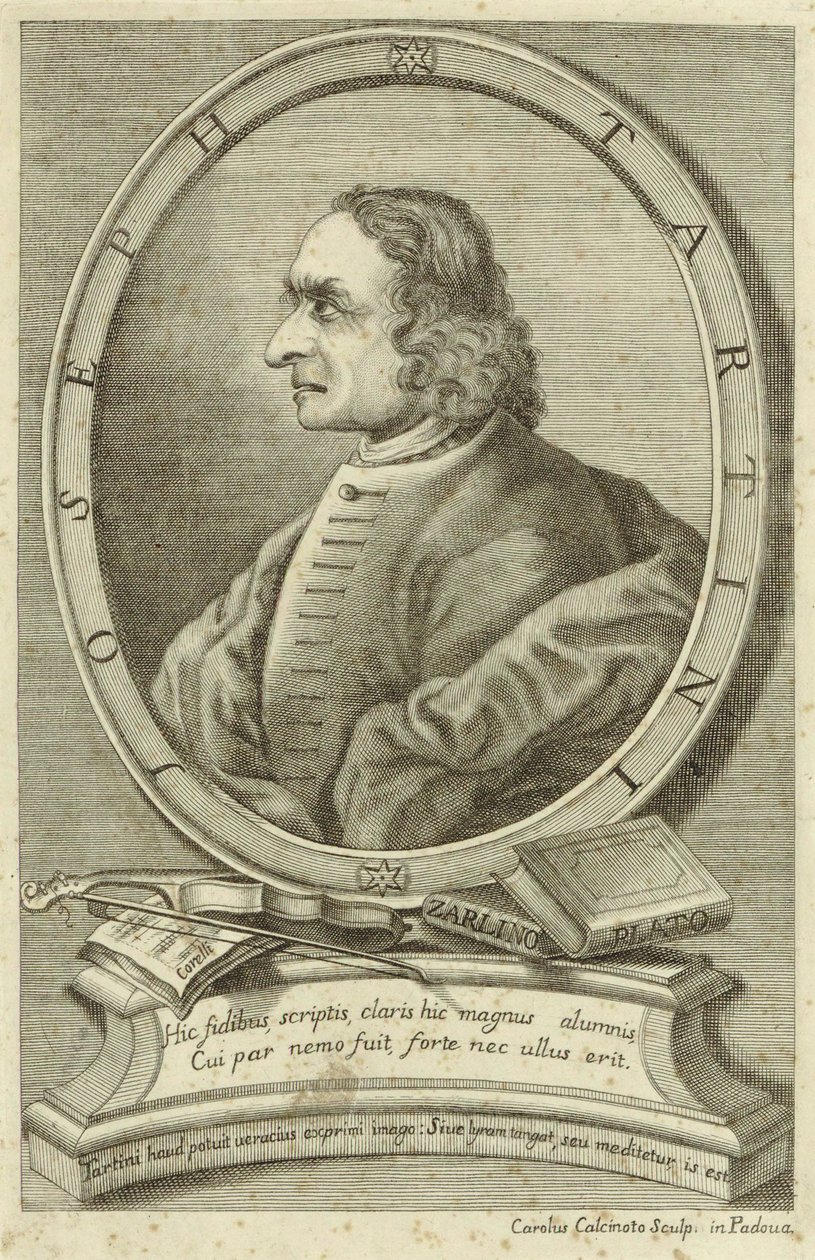 Kuvattu henkilö:  Giuseppe Tartini tekijältä Carlo Calcinotto