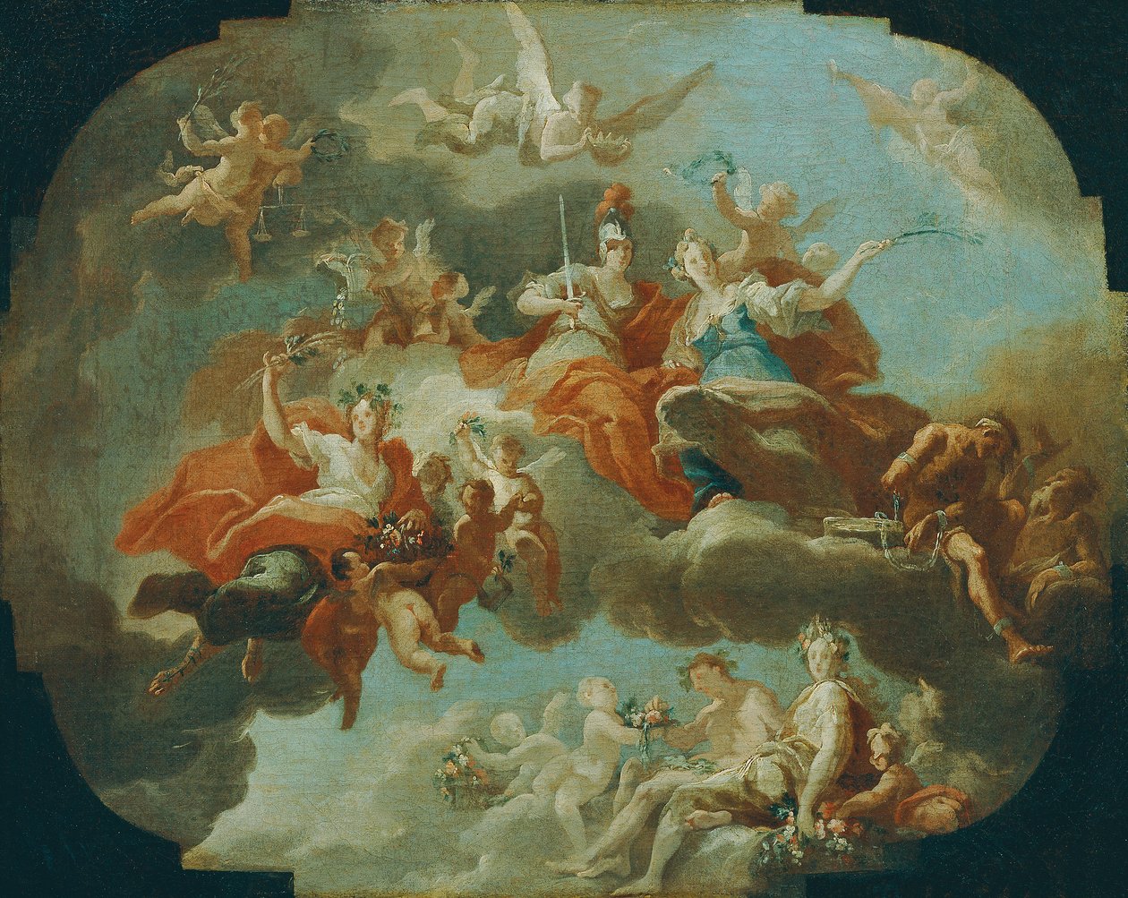 Allegoria rauhasta ja oikeudenmukaisuudesta tekijältä Carlo Carlone