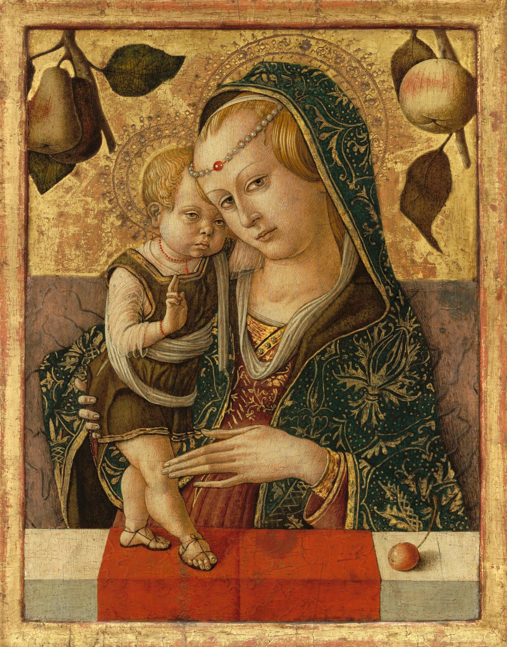Madonna ja lapsi, n. 1490. tekijältä Carlo Crivelli