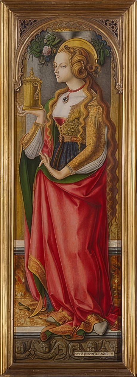 Maria Magdaleena. Noin 1480 tekijältä Carlo Crivelli