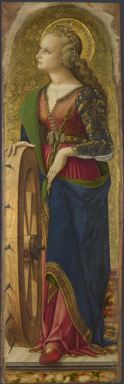Pyhä Katariina Aleksandrialainen, 1476 tekijältä Carlo Crivelli