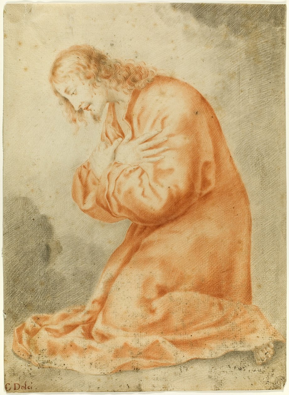 Kristus polvistuu tekijältä Carlo Dolci