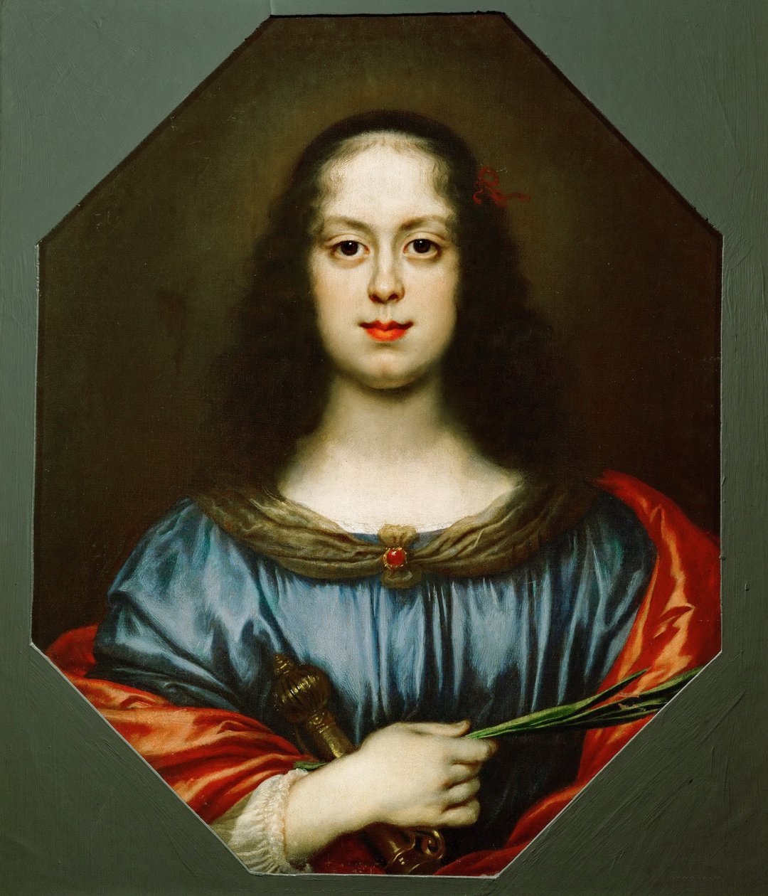 Vittoria della Roveren muotokuva 1622-1694 Pyhänä Katariina, 1640-luku tekijältä Carlo Dolci