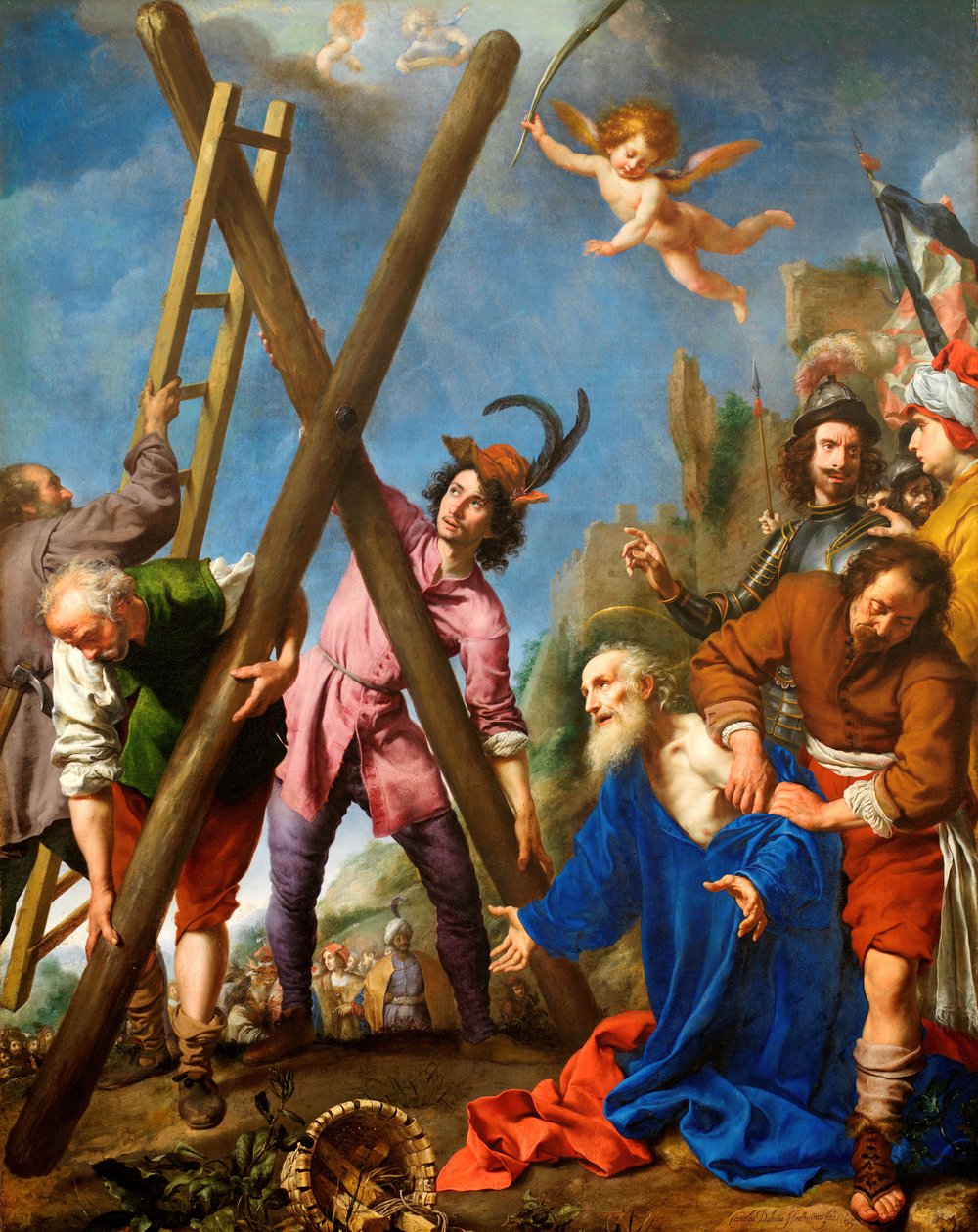 Pyhä Andreas rukoilee ennen marttyyrikuolemataan, 1643. tekijältä Carlo Dolci