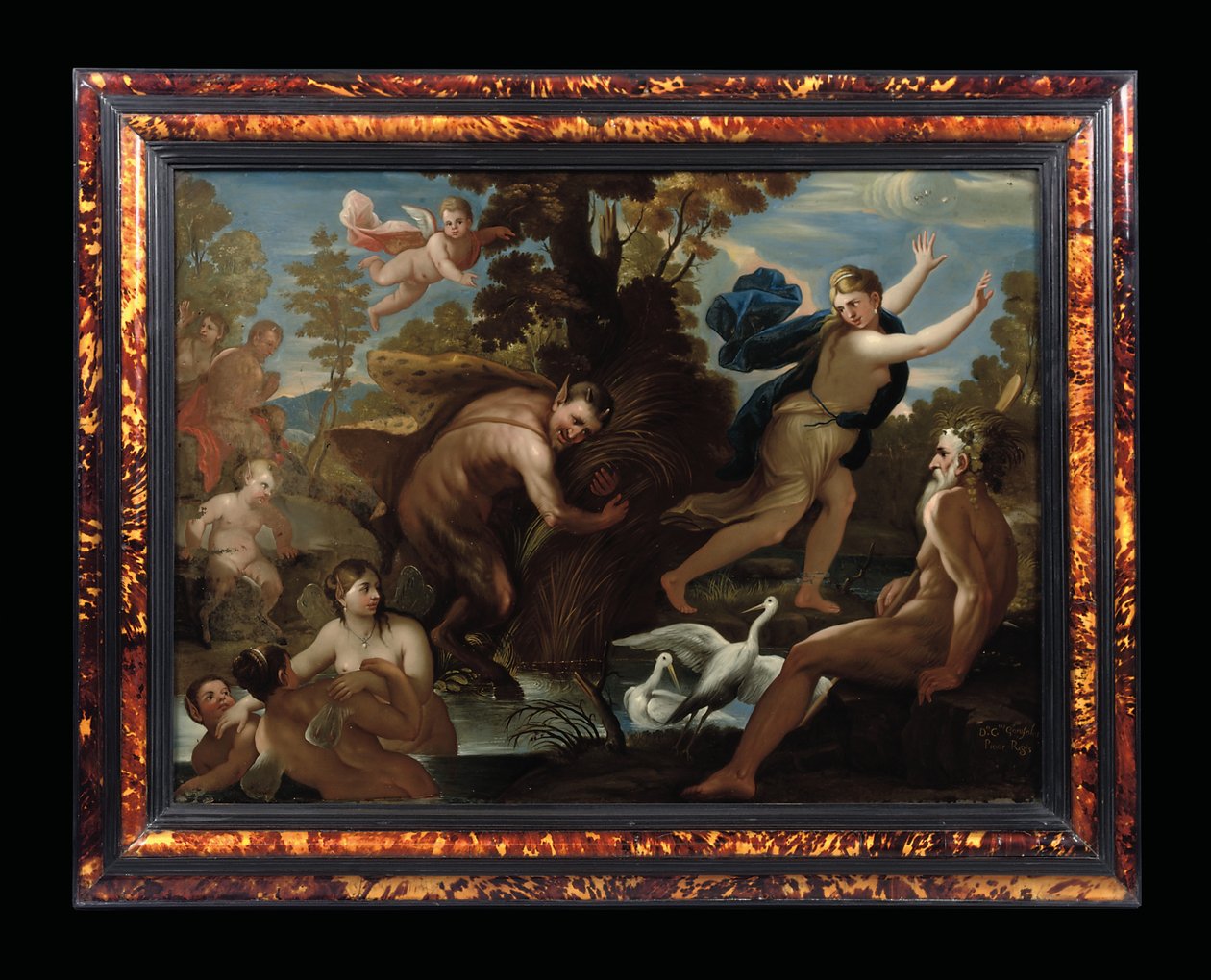 Pan ja Syrinx, n. 1692-1705 tekijältä Carlo Garofalo