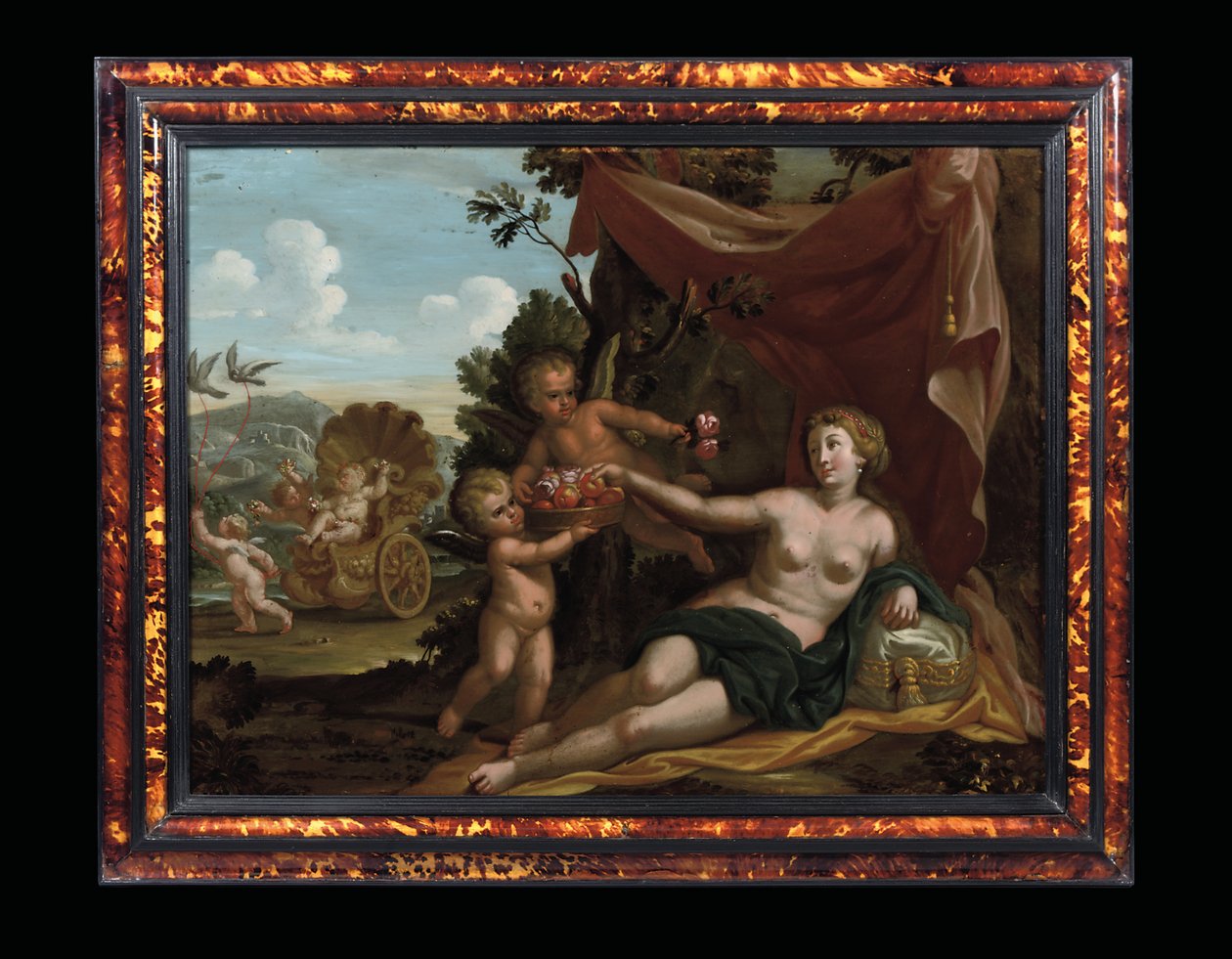 Venus ja Amor, n. 1692-1705 tekijältä Carlo Garofalo