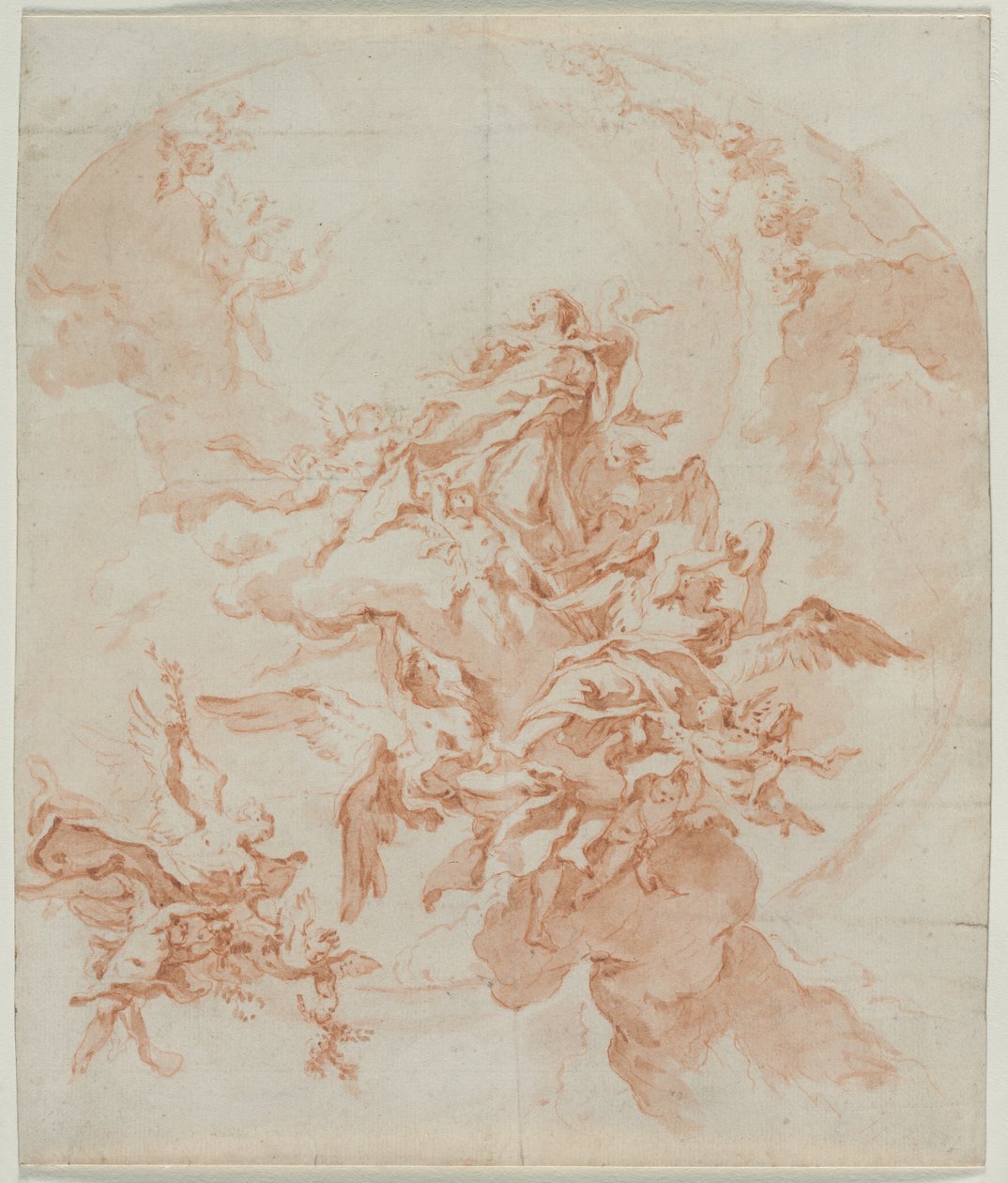 Neitsyt taivaaseenastuminen, n. 1754. tekijältä Carlo Innocenzo Carlone