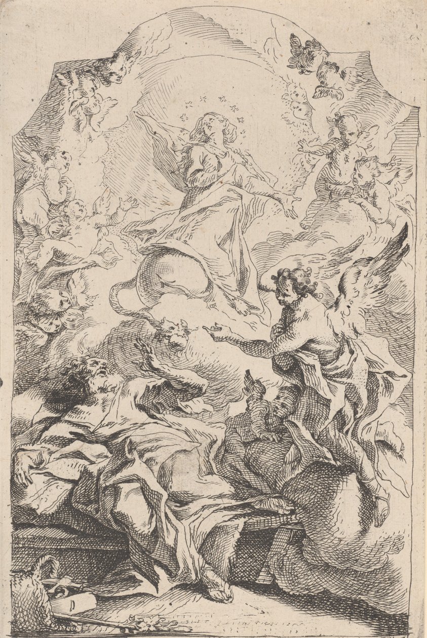 Ilmoitus Pyhälle Joosefille, 1725-75. tekijältä Carlo Innocenzo Carloni