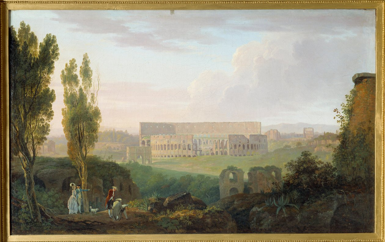 Kolisee Palatinuksesta katsottuna. Carlo Labruzzin (1765-1818) maalaus Ec. Ital. tekijältä Carlo Labruzzi