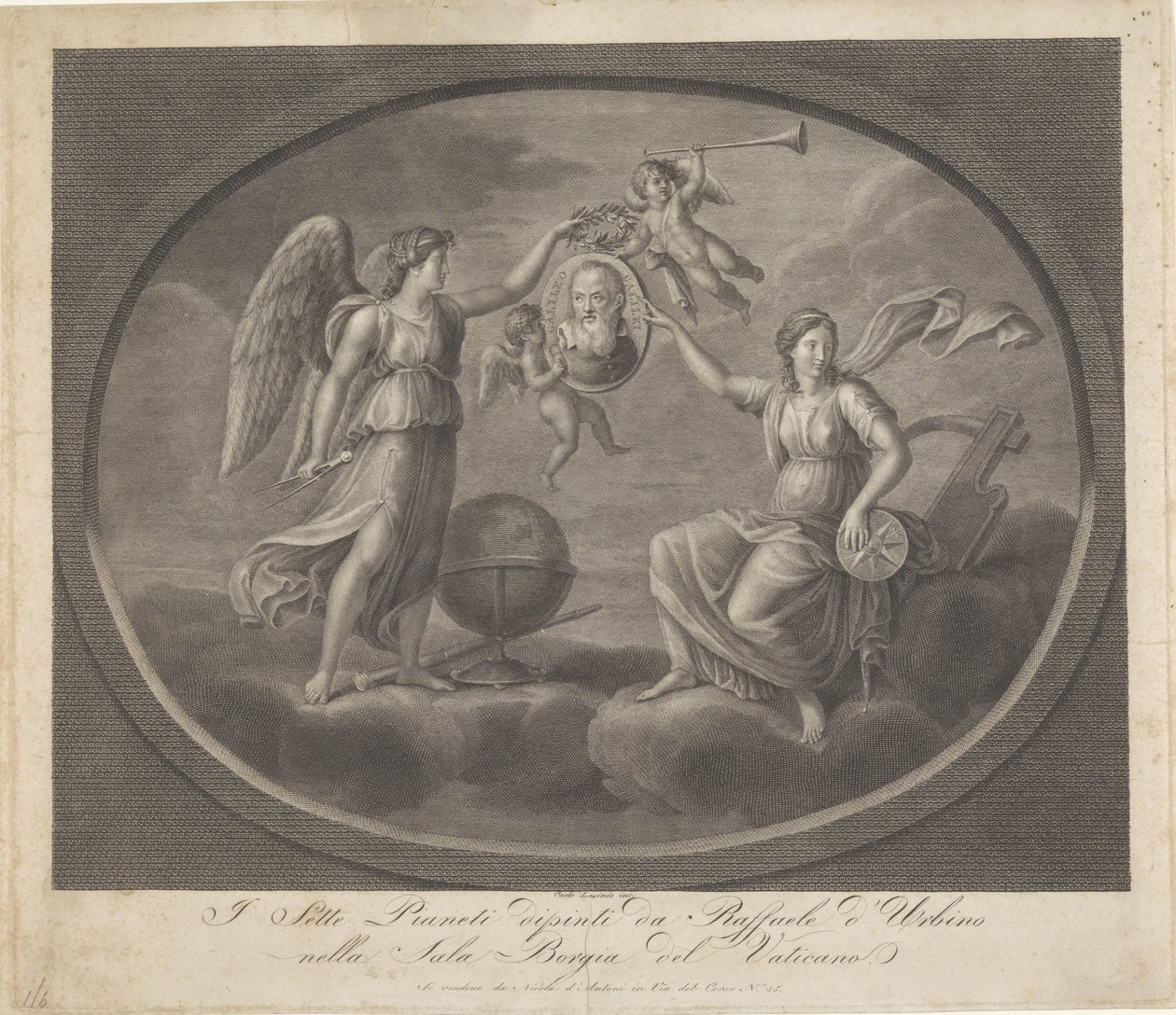Galileo Galilein allegoriat Raffaele d