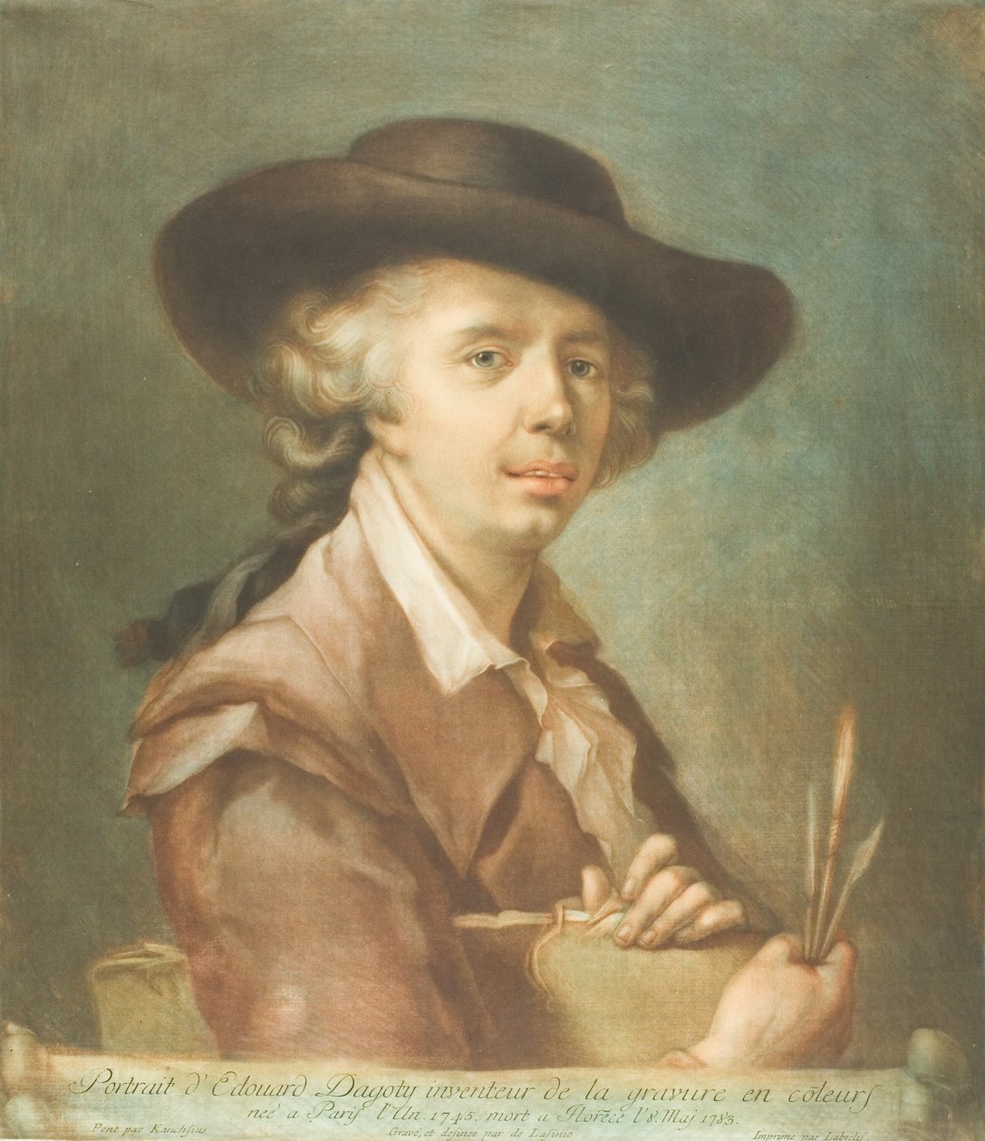 Edouard Dagotyn muotokuva tekijältä Carlo Lasinio