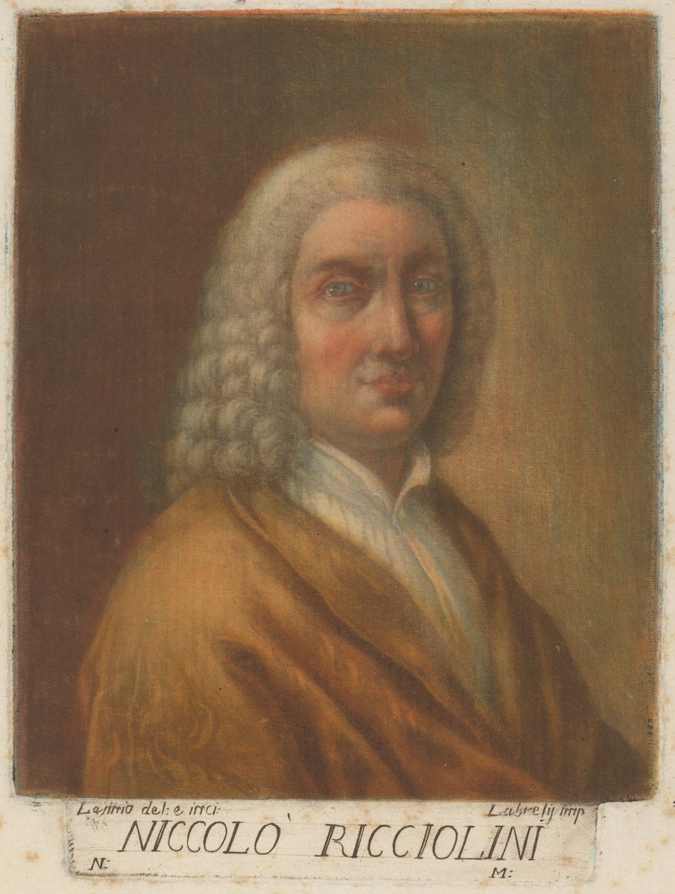 Niccolo Ricciolini tekijältä Carlo Lasinio, after Nicolò Ricciolini