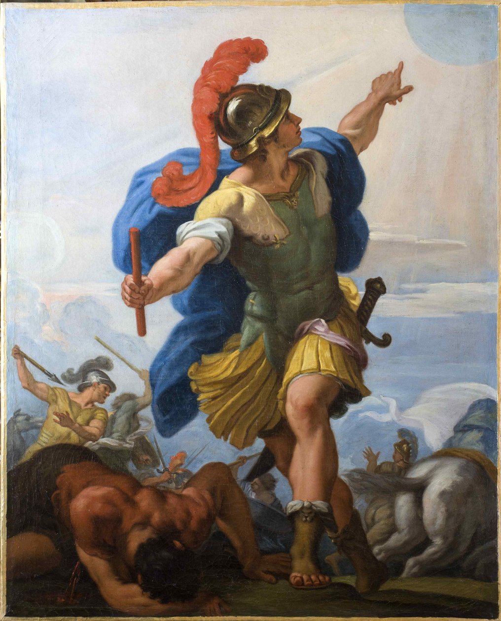 Joshua käskee auringon pysymään paikallaan. tekijältä Carlo Maratta