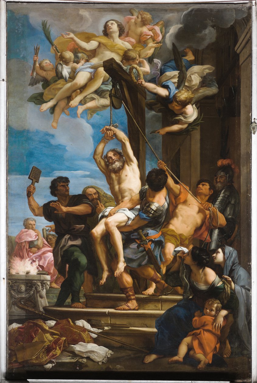 Pyhän Blaisen marttyyrikuolema, noin 1680 (öljy kankaalle). tekijältä Carlo Maratta