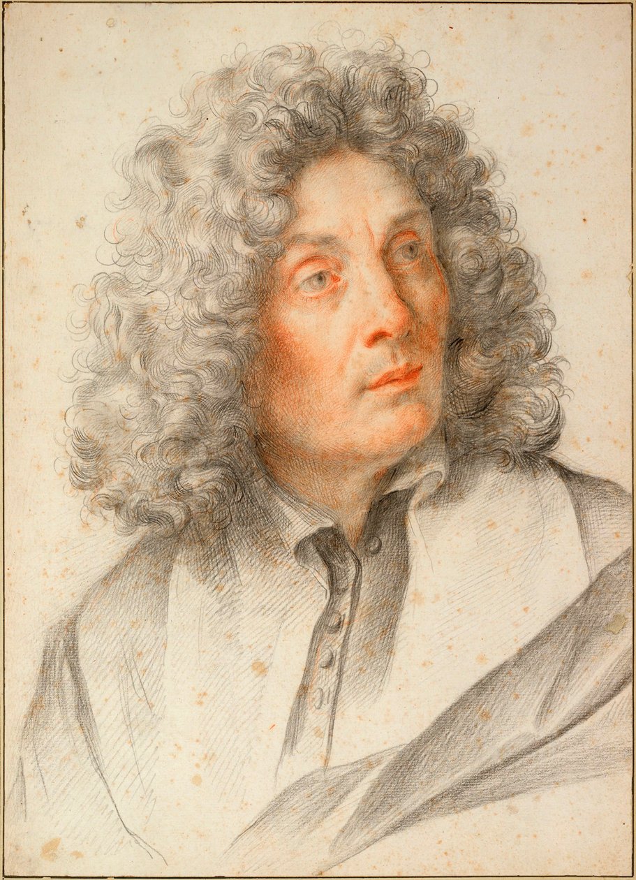 ""Omamuotokuva"" (Omakuva) Sanguine, Carlo Maratta (1625-1713) noin 1681-1682 Koko 50,5x36,3 cm Albertina, Wien tekijältä Carlo Maratta or Maratti