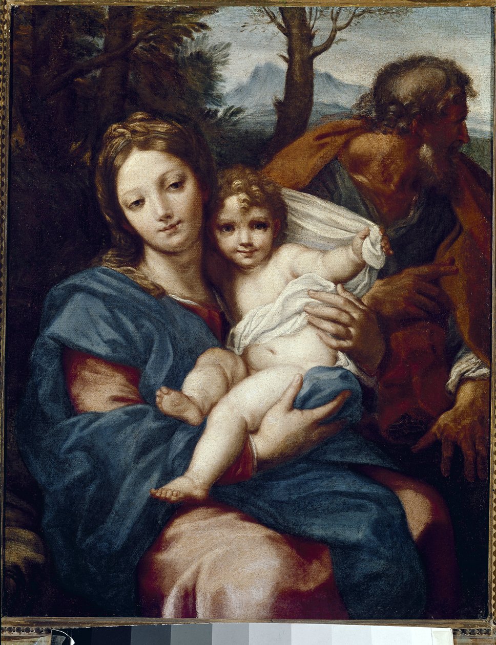 Pyhä perhe. (öljy kankaalle tekijältä Carlo Maratta or Maratti
