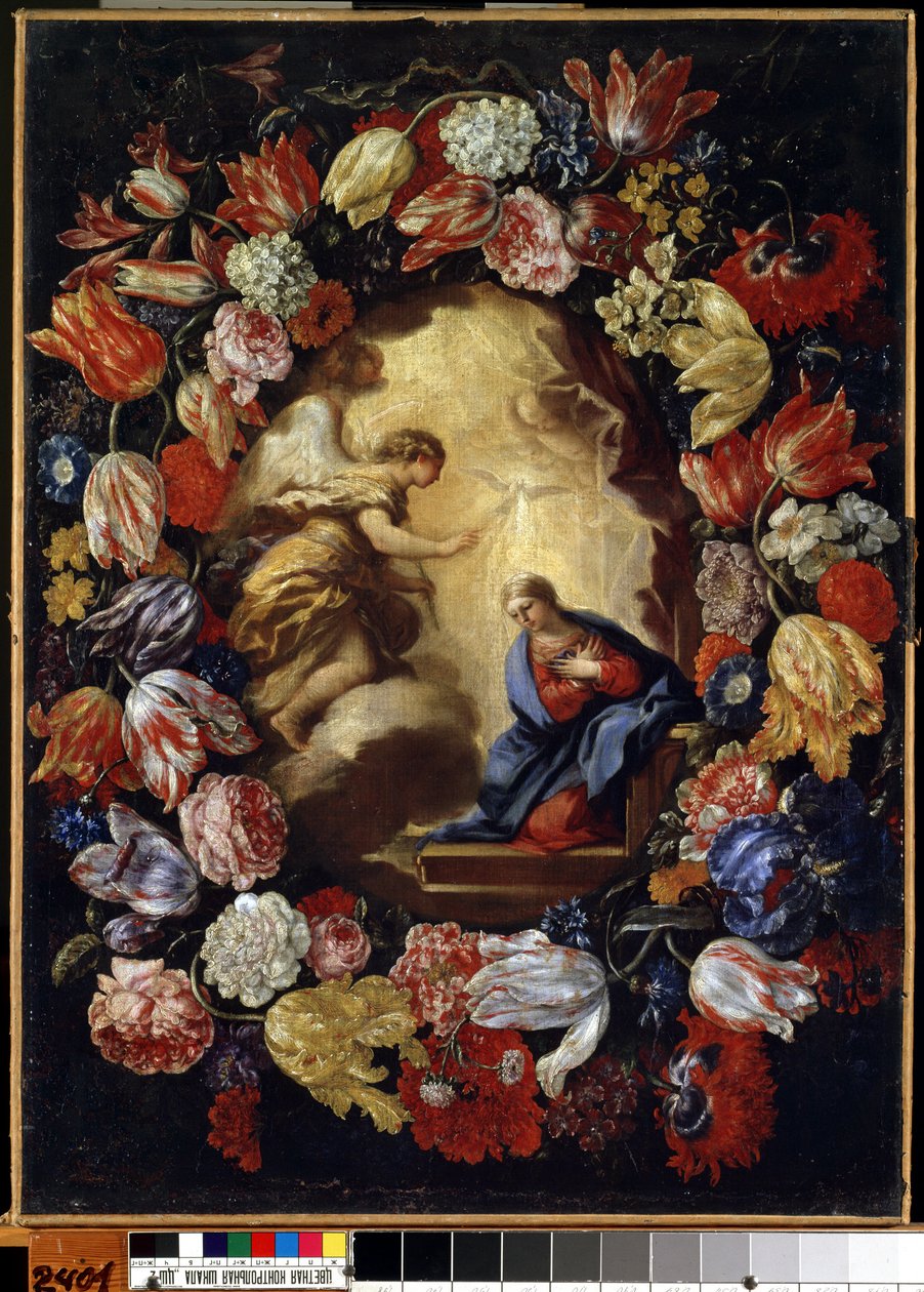 ""Kukkien ilmestys"" Carlo Marattan (1625-1713) maalaus Mikalojus Konstantinas Ciurlionisin taidemuseo, Kaunas, Liettua tekijältä Carlo Maratta or Maratti
