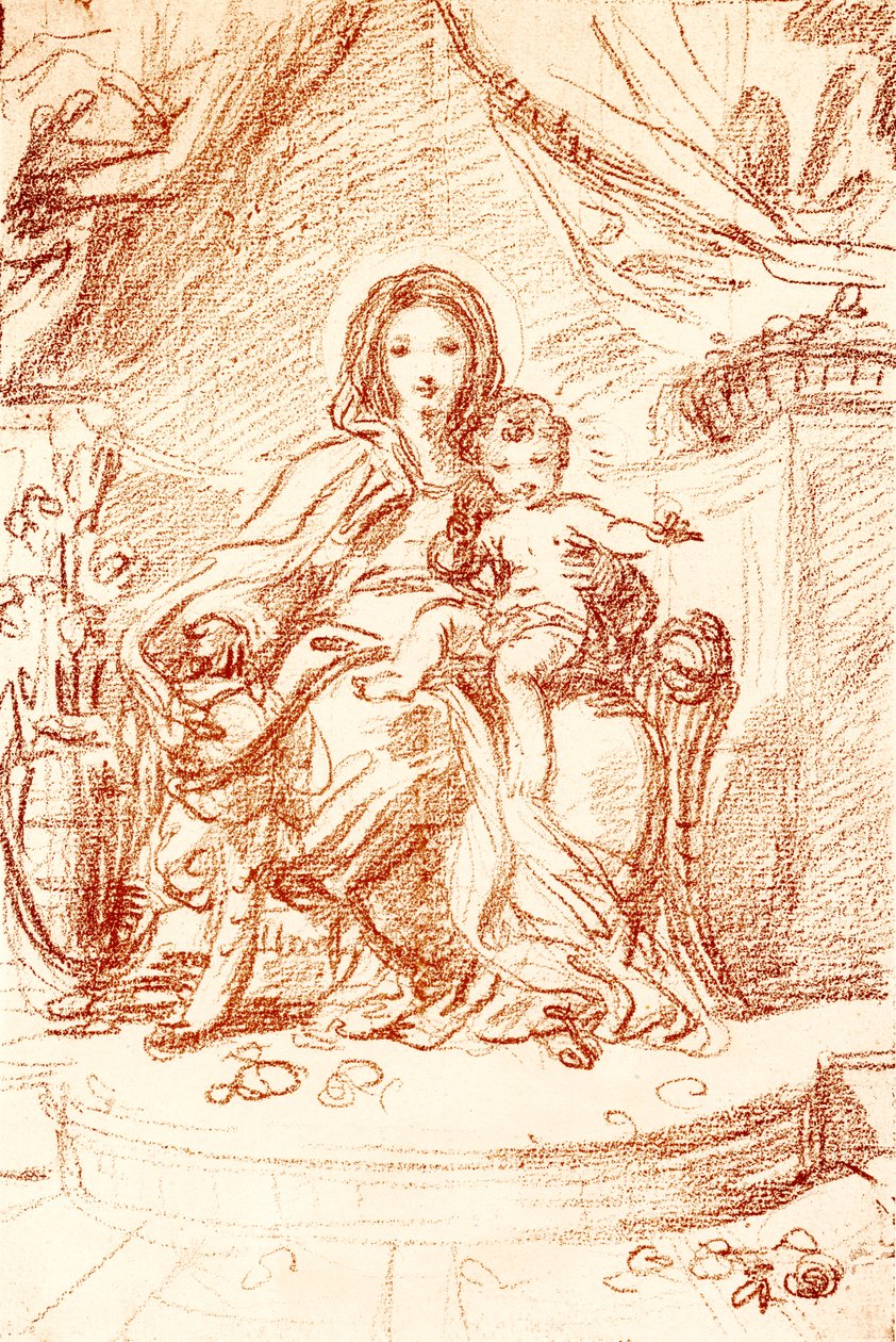 Madonna-tutkimus tekijältä Carlo Maratta or Maratti