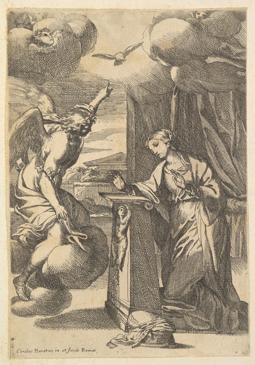 Ilmoitus. tekijältä Carlo Maratta or Maratti