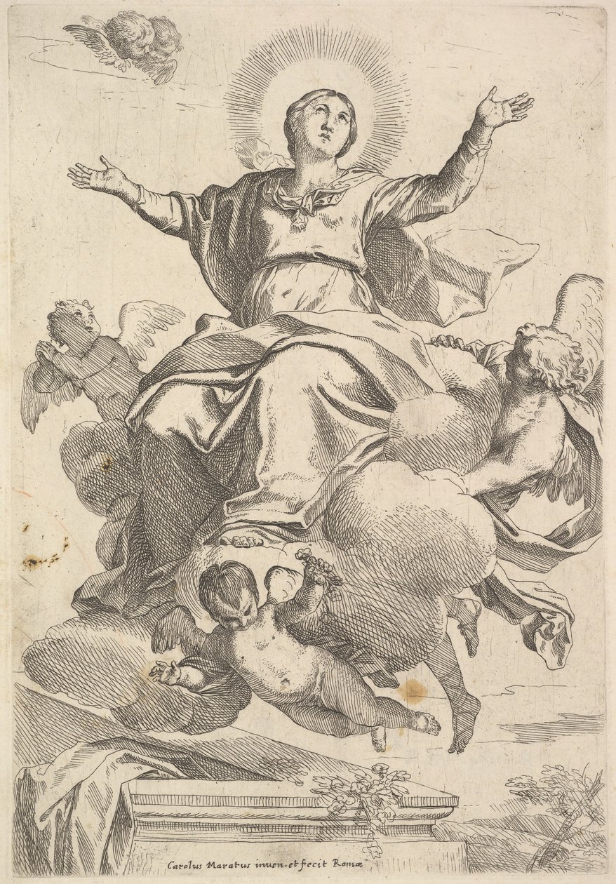 Neitsyt taivaaseenastuminen. tekijältä Carlo Maratta or Maratti