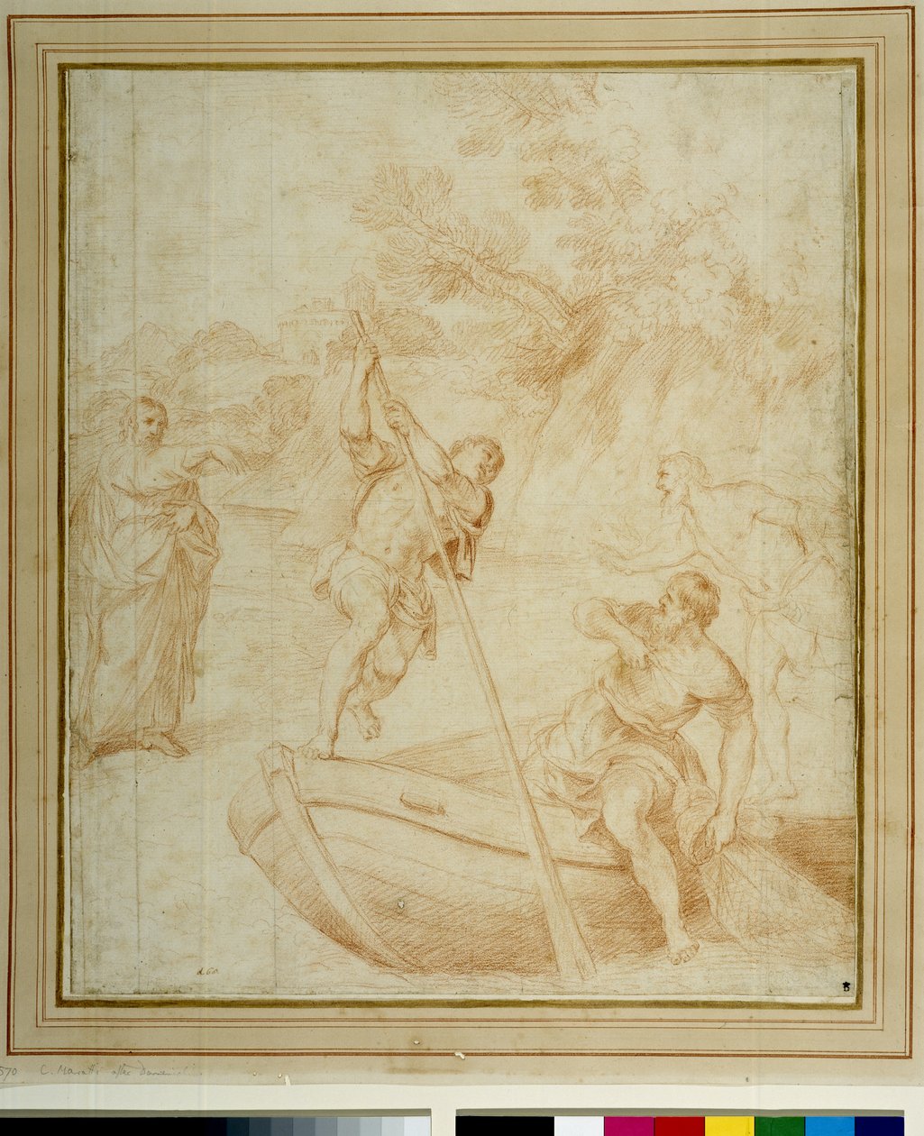 Pyhän Pietarin kutsumus (kynä paperille) tekijältä Carlo Maratta or Maratti