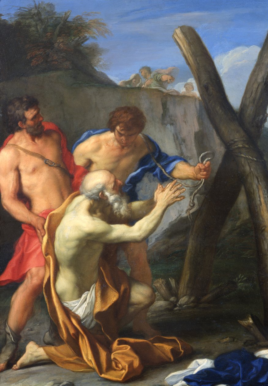 Pyhän Andreaksen marttyyrikuolema tekijältä Carlo Maratta or Maratti