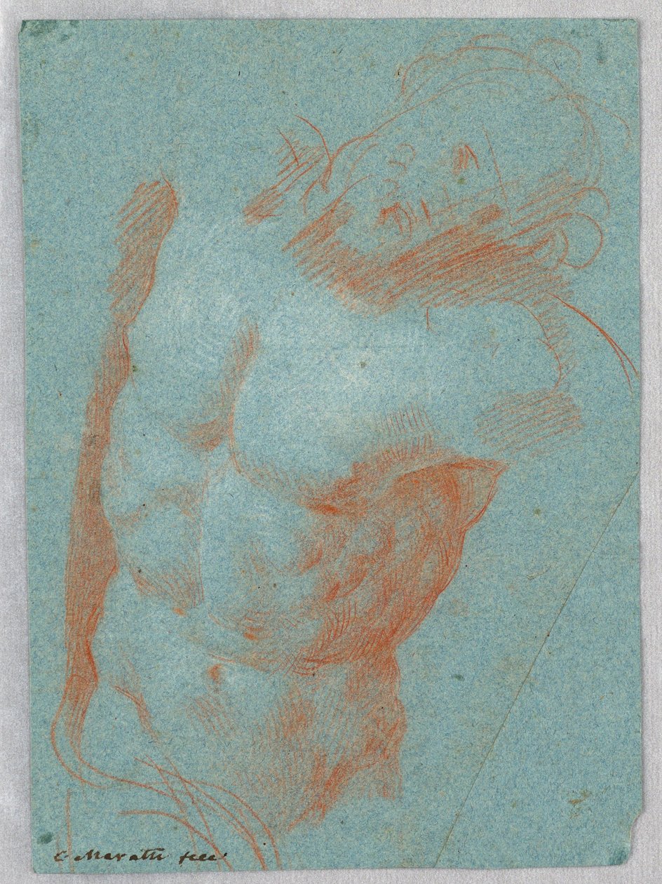 Piirros, Kuolleen Kristuksen vartalo, 1650-1700 tekijältä Carlo Maratti