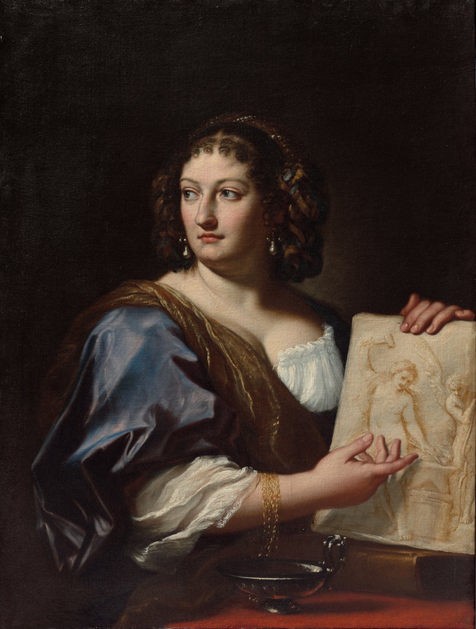 Muotokuva Francesca Gommi Maratista, n. 1701 (öljy kankaalle) tekijältä Carlo Maratti