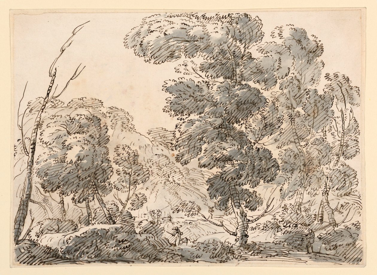 Piirros, Tie vuoristoisessa maassa, 1770-1786 tekijältä Carlo Marchionni